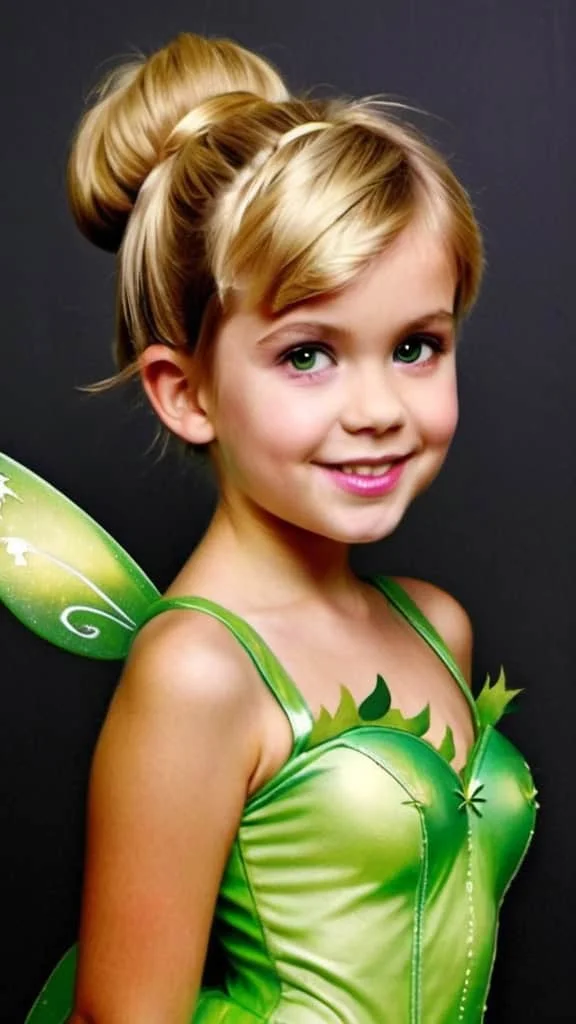 Tinker Bell Hairstyle for Halloween hairstyles for Halloween for girls