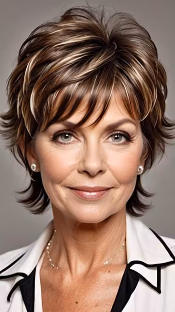Tousled Shag Short Shag Hairstyles For Women Over 60