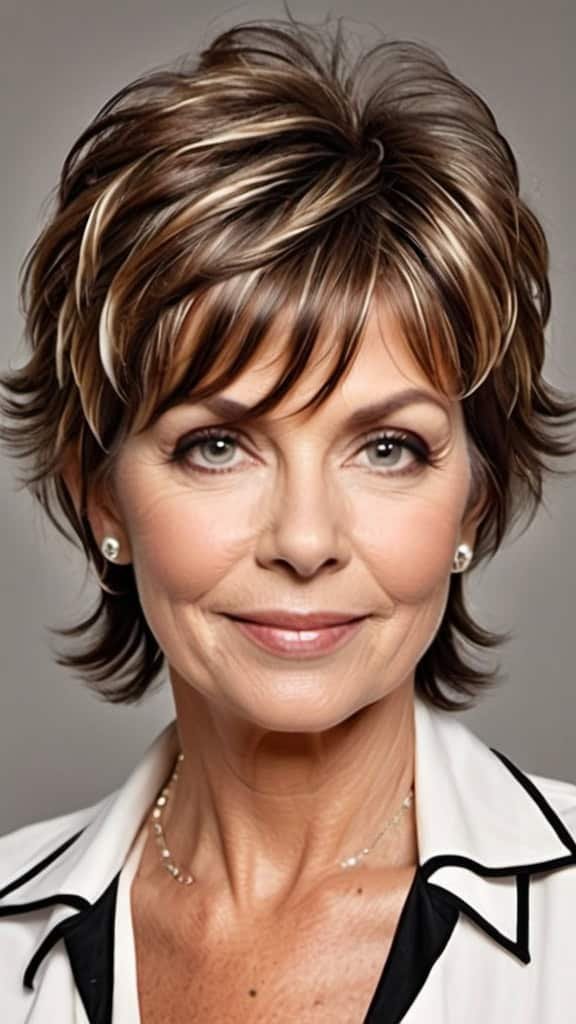 Tousled Shag Short Shag Hairstyles For Women Over 60
