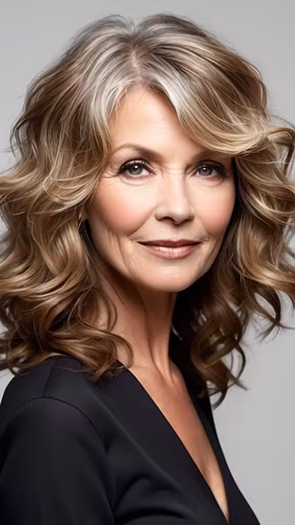 Tousled Waves Wavy Hairstyles For Women Over 50