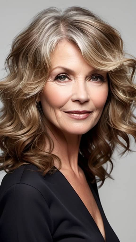 Tousled Waves Wavy Hairstyles For Women Over 50