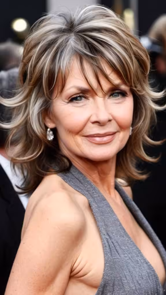 Tousled Wavy Shag Shag Hairstyles For Women Over 50