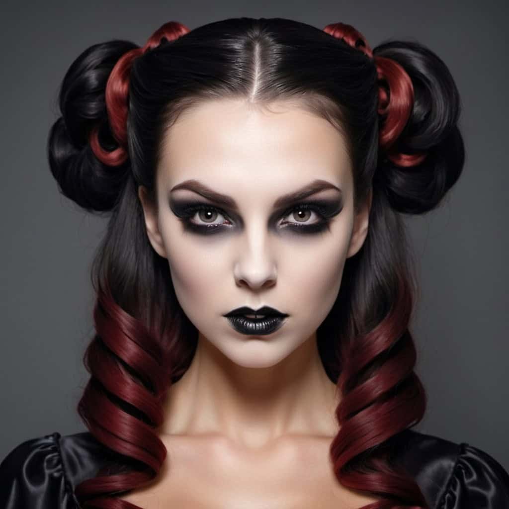 Vampire Hairstyles for Halloween for Women