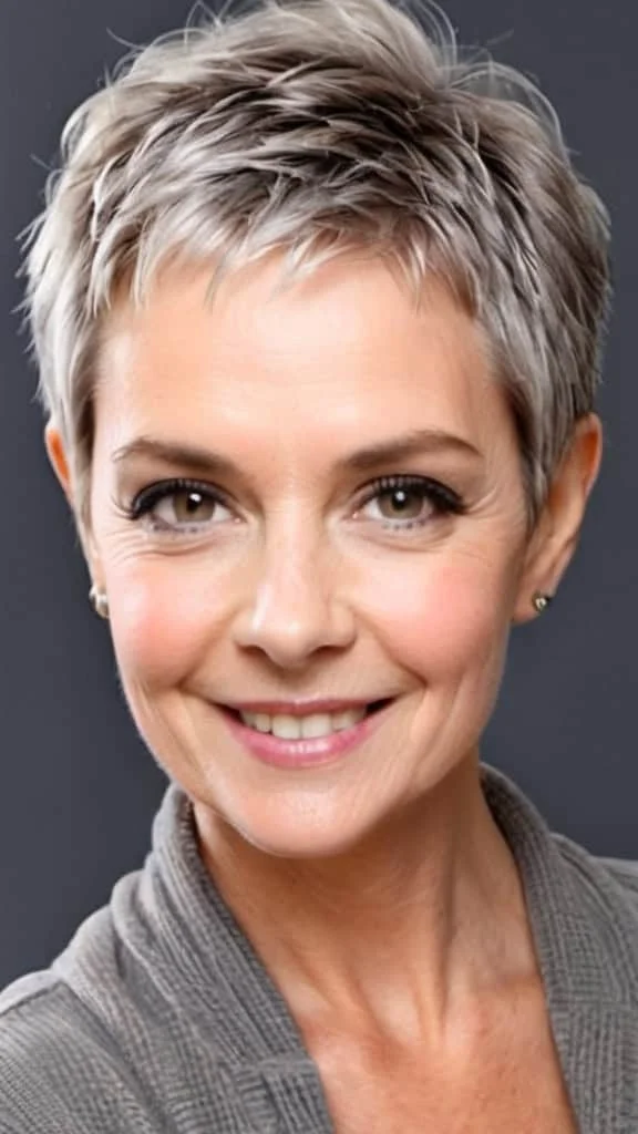 Very Short Pixie Short Hairstyles For Fine Hair for Woman Over 70