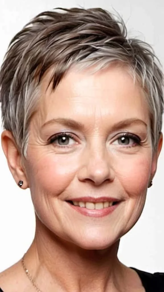Very Short Pixie Short Hairstyles For Fine Hair for Woman Over 70