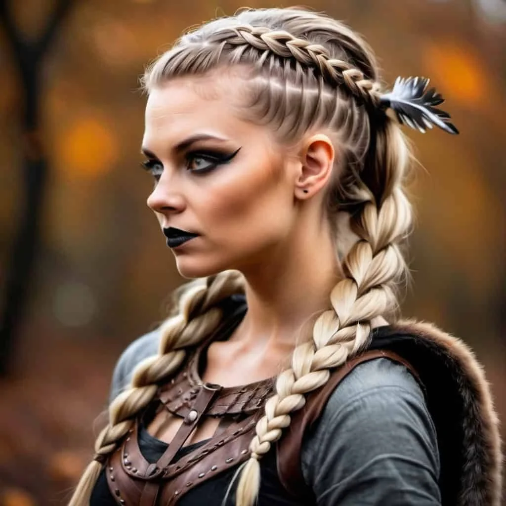 Viking Hairstyles for Halloween for Women