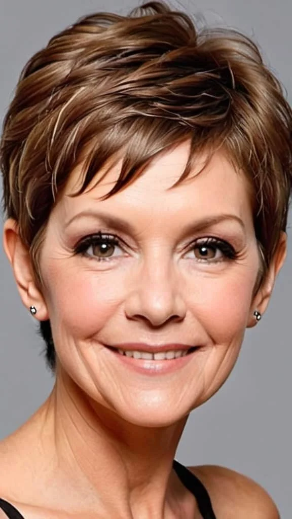 Voluminous Pixie Pixie Haircuts For Women Over 60