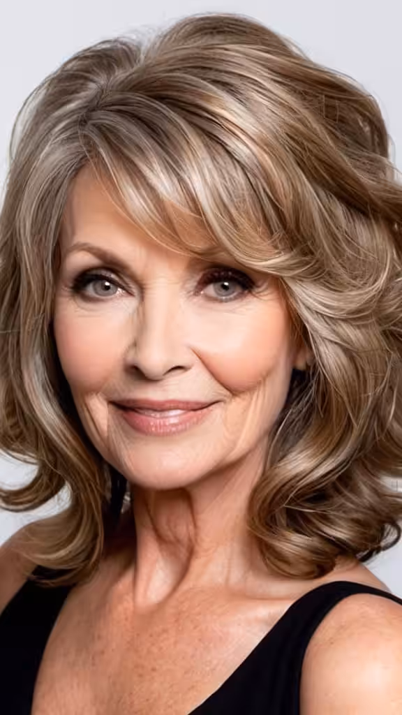 Voluminous Waves Wavy Hairstyles For Women Over 60