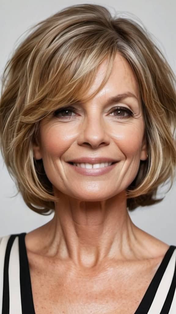 Wavy Bob Wavy Hairstyles For Women Over 40