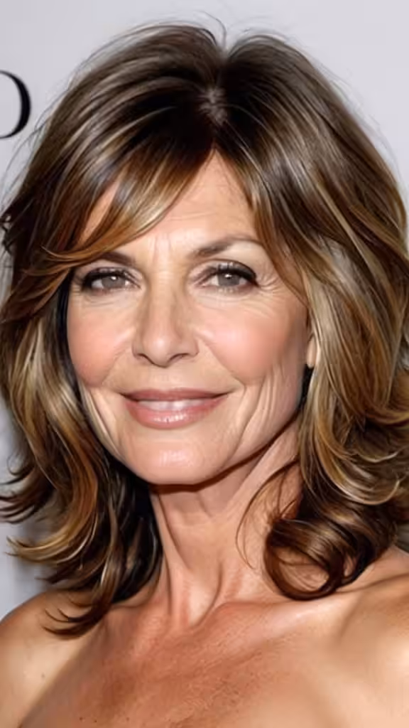 Wavy Layers For Shoulder Length Hair Wavy Hairstyles For Women Over 50