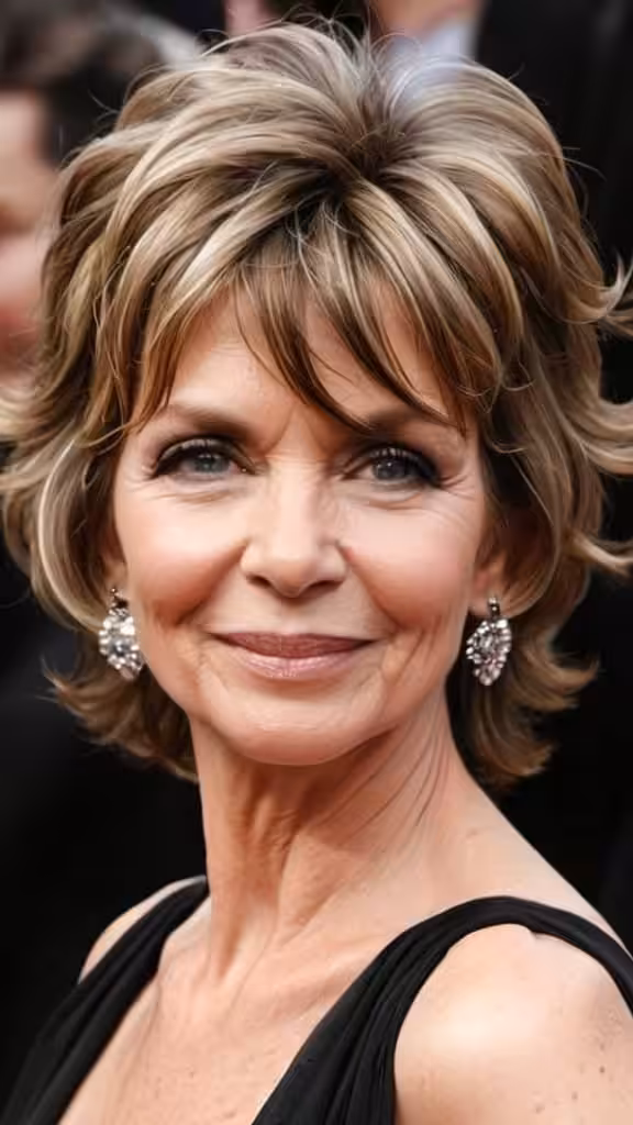 Wavy Shaggy Shag Hairstyles For Women Over 50