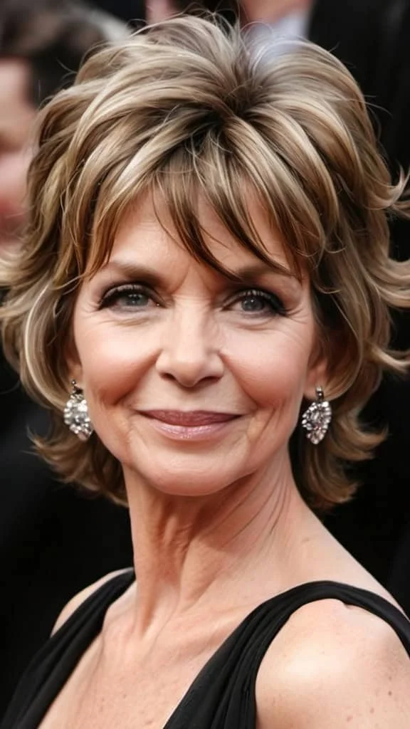 Wavy Shaggy Shag Hairstyles For Women Over 50