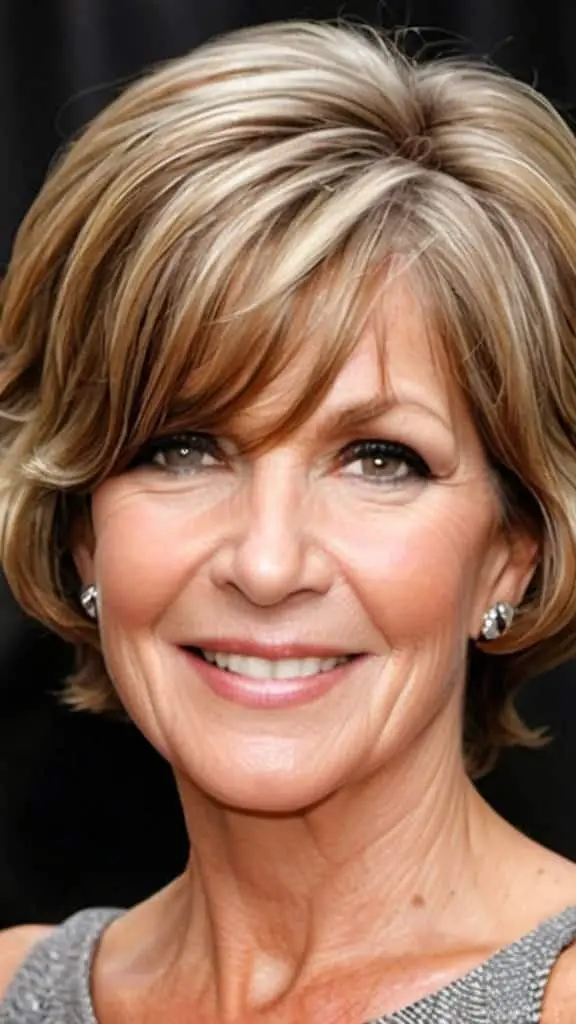 Wavy Wedge Wedge Haircuts For Women Over 50