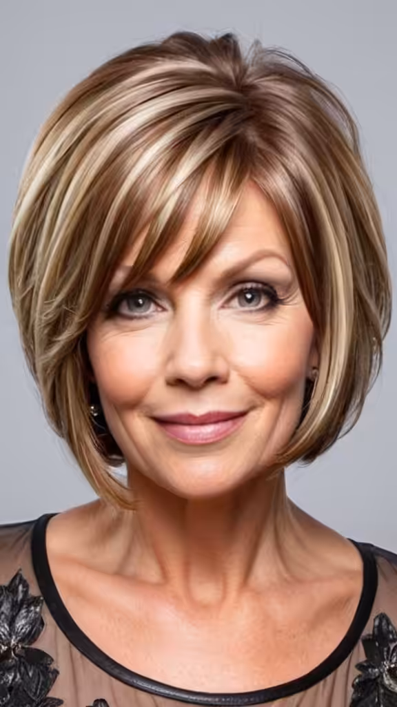 Whimsical Bob Hairstyles for women over 40