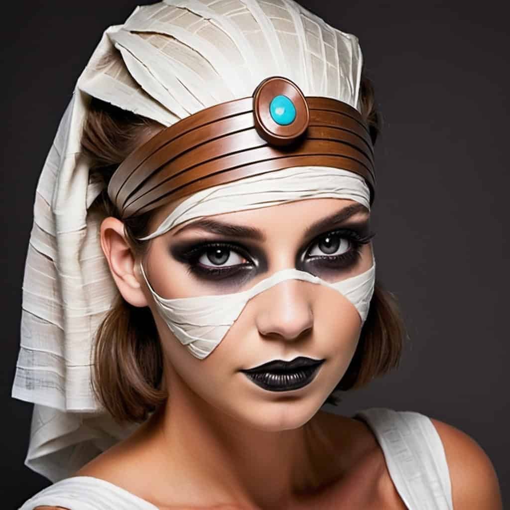 Mummy Hairstyle hairstyles for Halloween for women