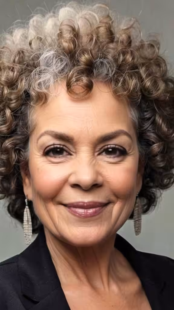Curly Afro Curly Hairstyles For Women Over 60