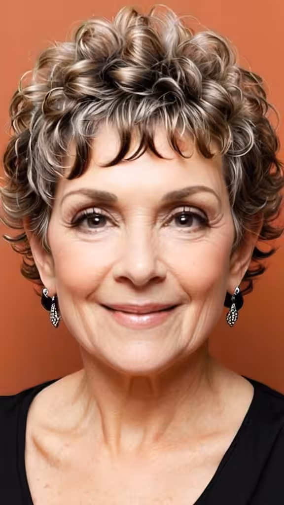 Curly Pixie Curly Hairstyles For Women Over 60