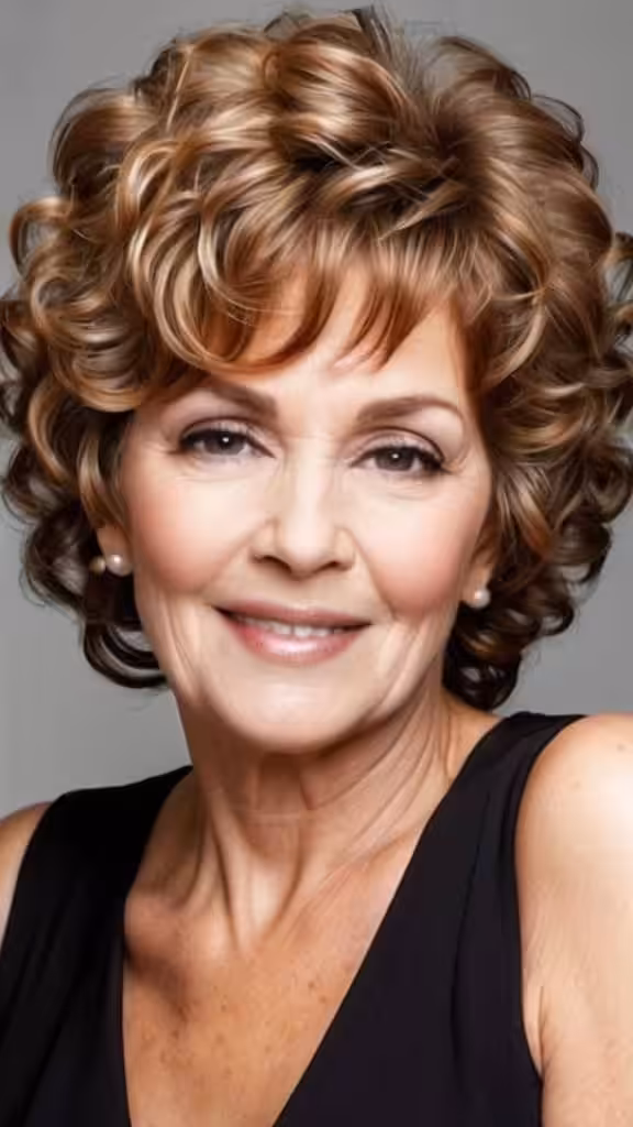 Curly Wedge Cut Curly Hairstyles For Women Over 60