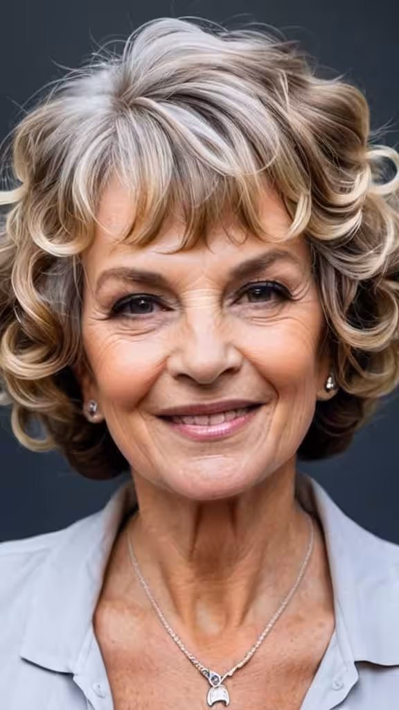 French Bob With Curls Curly Hairstyles For Women Over 60