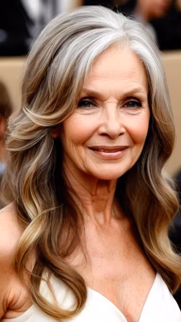 Long Beach Waves Long Hairstyles For Women Over 60