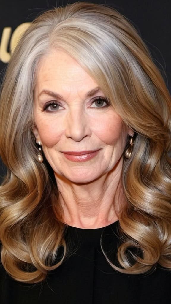 Long Waves Long Hairstyles For Women Over 60