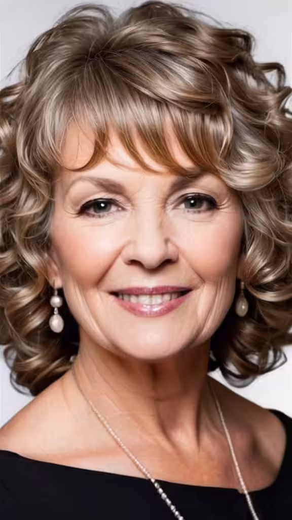 Loose Curls Curly Hairstyles For Women Over 60