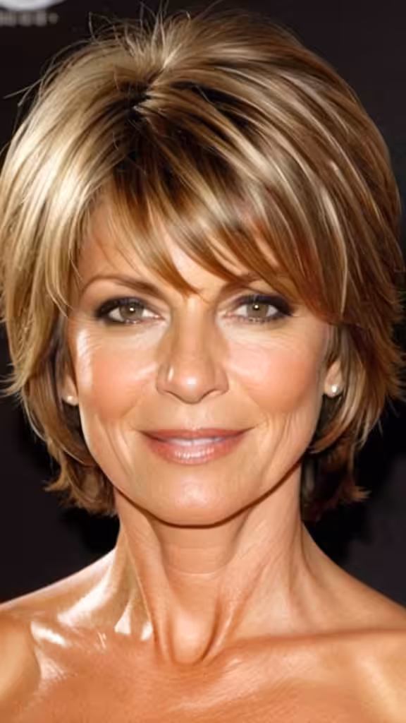 Medium Layered Hair Medium length Hairstyles For Woman Over 40