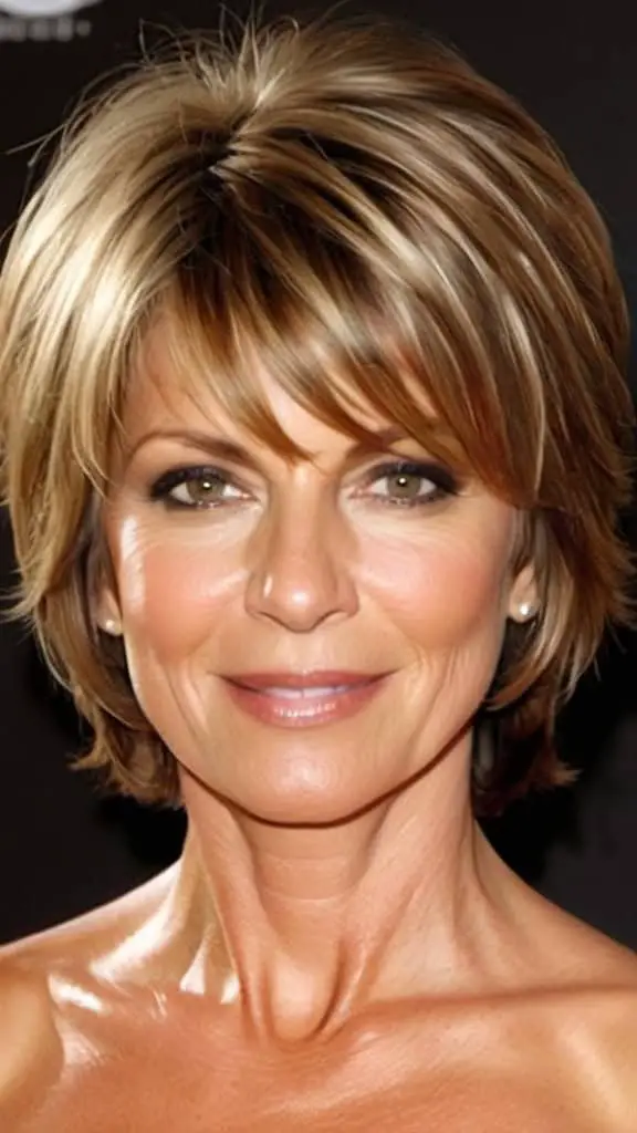 Medium Layered Hair Medium length Hairstyles For Woman Over 40