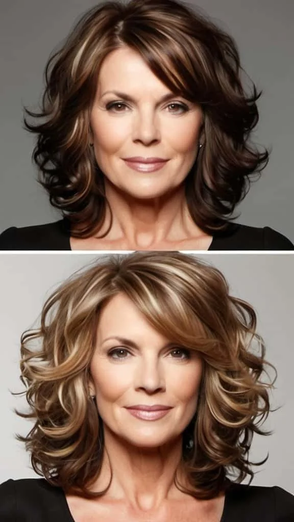 Medium Length Curls Medium length Hairstyles For Woman Over 40