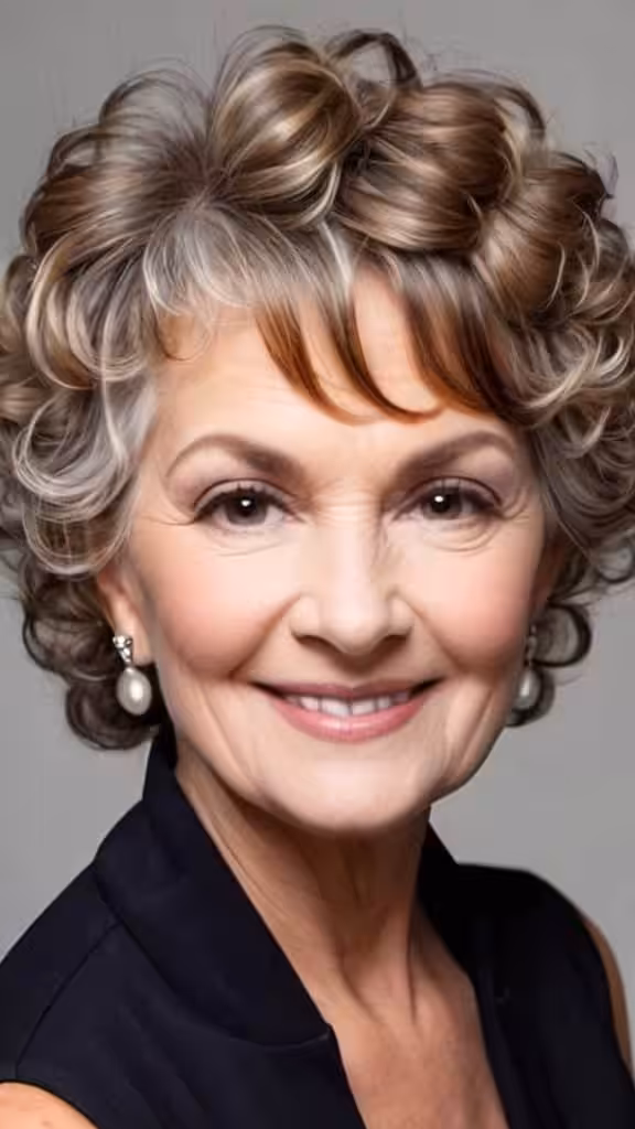 Short and Sweet Curls Curly Hairstyles For Women Over 60