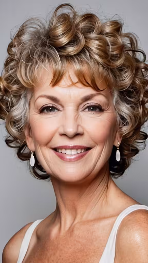 Textured Curls Curly Hairstyles For Women Over 60