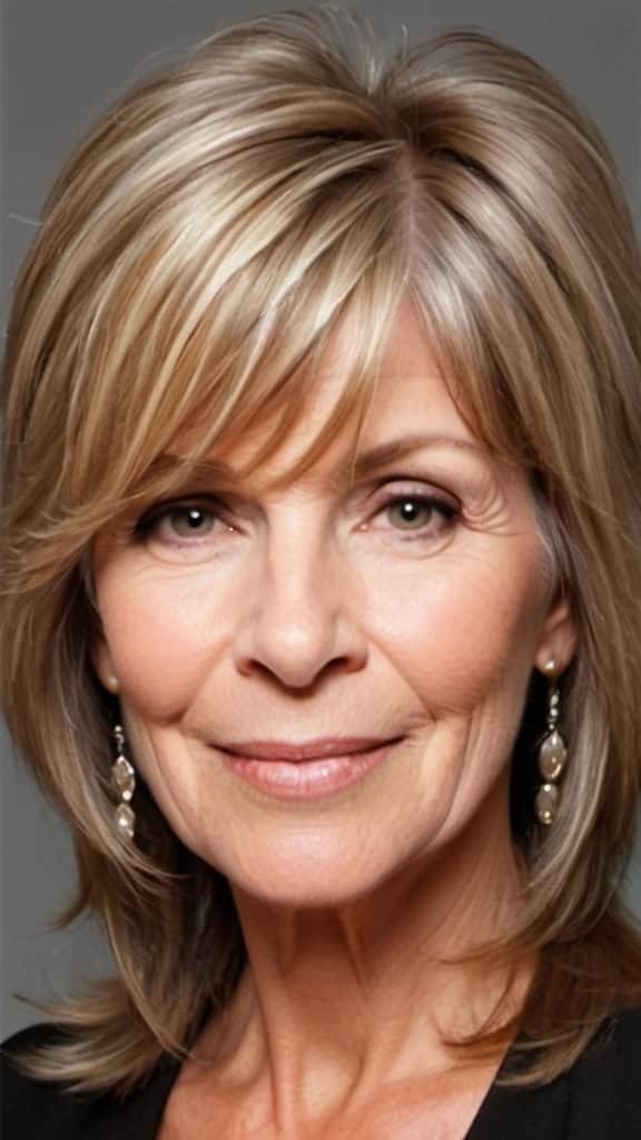 Textured Layers Long Hairstyles For Women Over 60