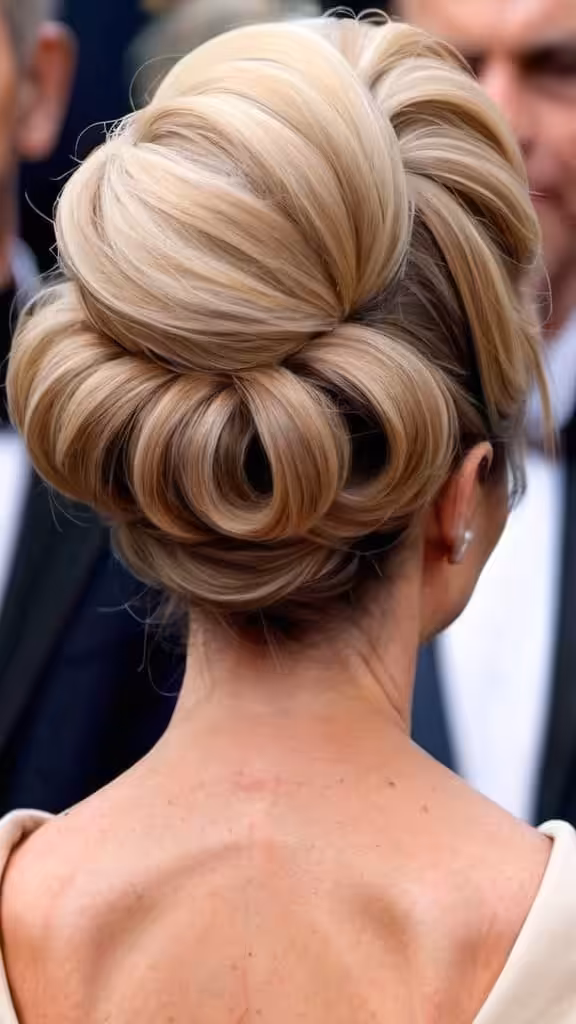 Voluminous French Twist Long Hairstyles For Women Over 60