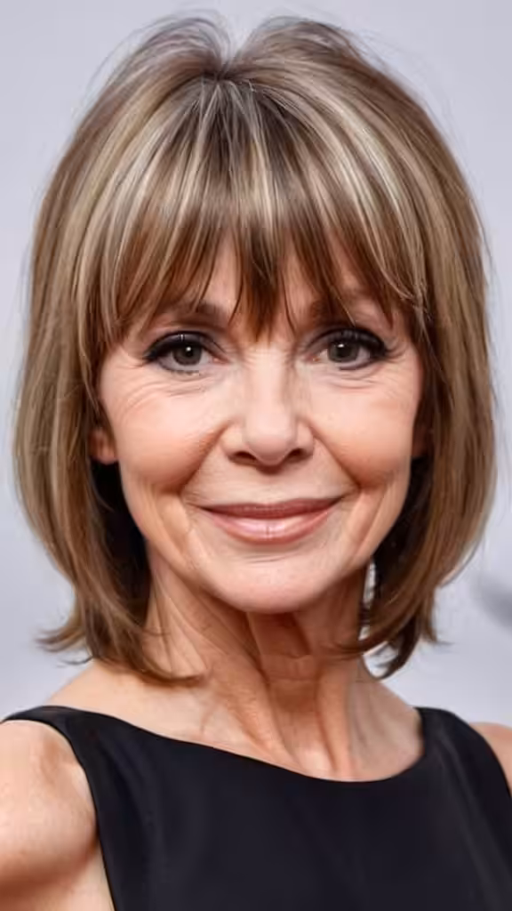 Wispy with Bangs Fresh Look Hairstyles With Bangs For Woman Over 60
