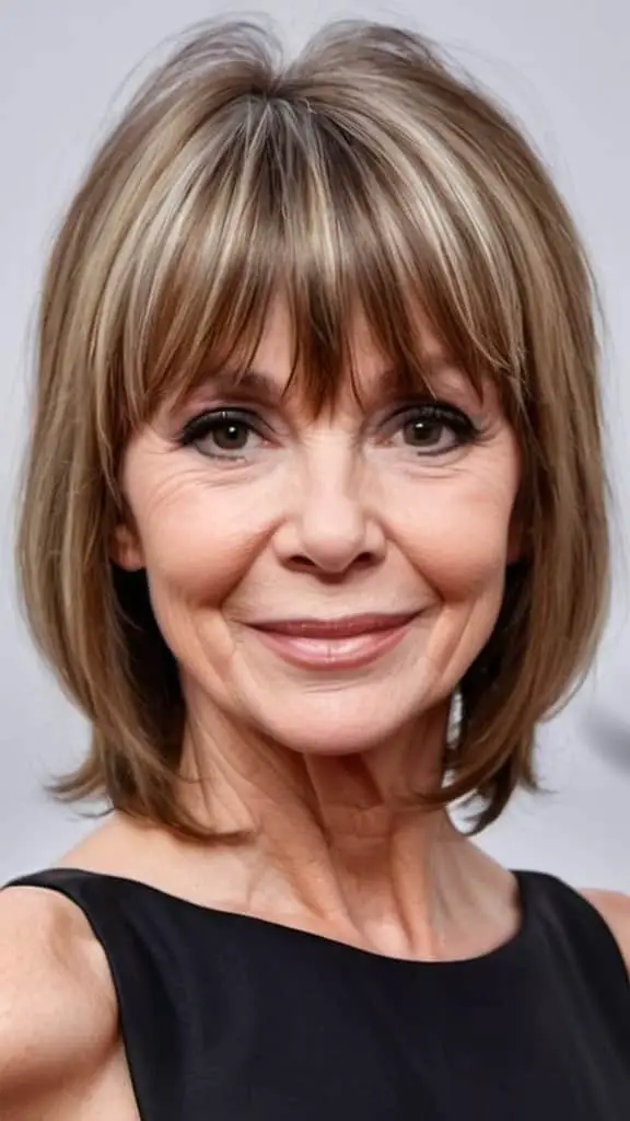 Wispy with Bangs Fresh Look Hairstyles With Bangs For Woman Over 60