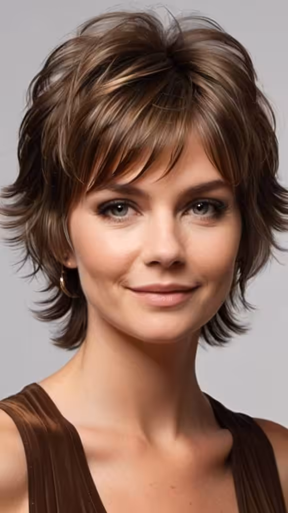 70s Shag Layers Cut Short Layered Hairstyles