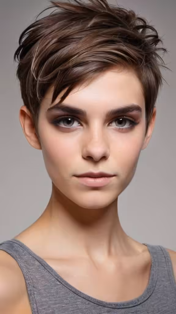 Androgynous Pixie Pixie Haircuts for Thick Hair