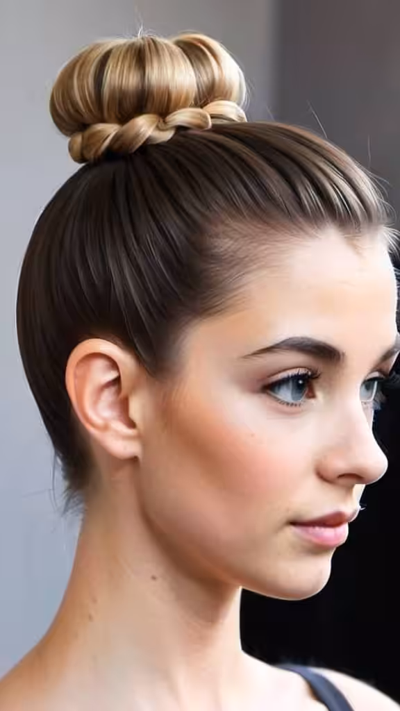 Ballerina Bun Creative Updo Ideas for Short Hair