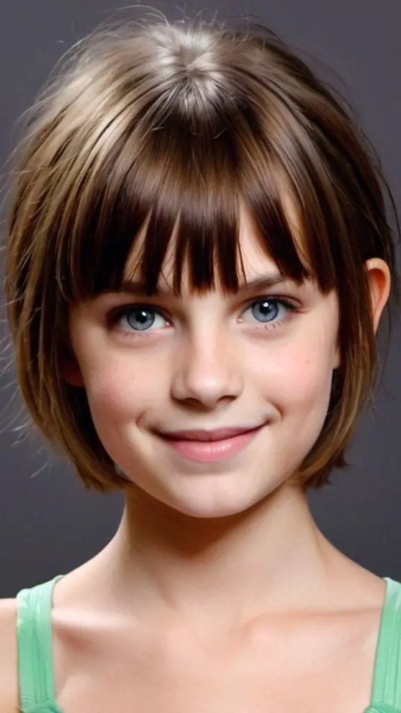 Bixie Cut with Bangs Short Hairstyles for Girls of All Ages