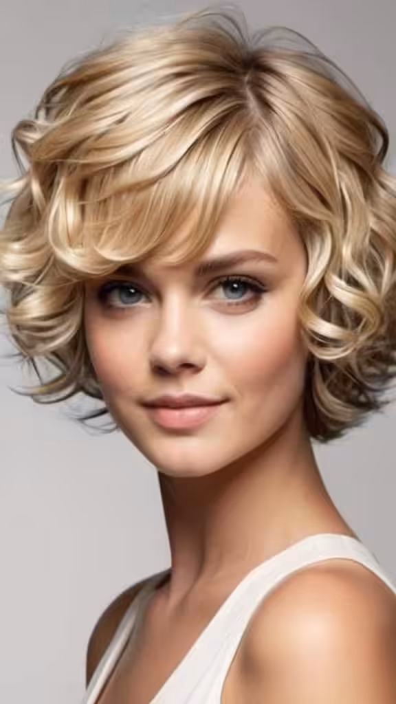 Blonde Curls Short Blonde Hairstyles