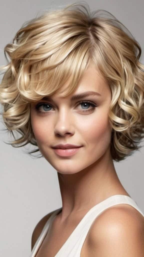 Blonde Curls Short Blonde Hairstyles