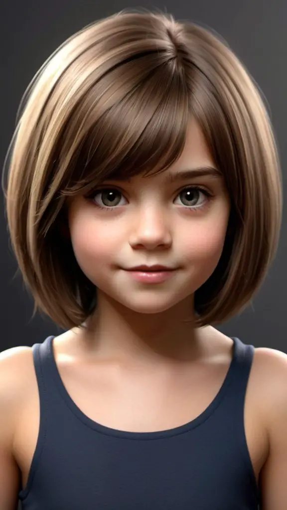 Bob with Subtle Layers Short Hairstyles for Girls of All Ages