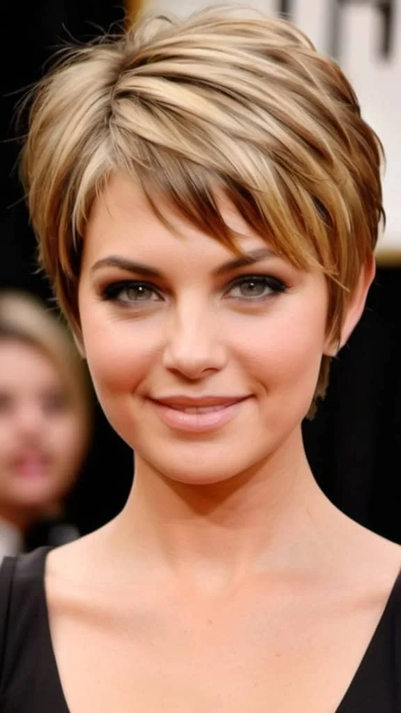 Bouncy Short Layered U-Shaped Cut Short Hairstyles for Fine Hair