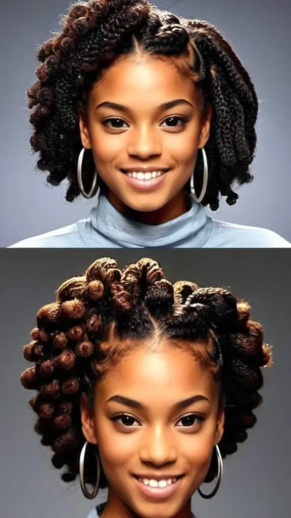 Braid-Out Style Hairstyles for Long Natural Hair