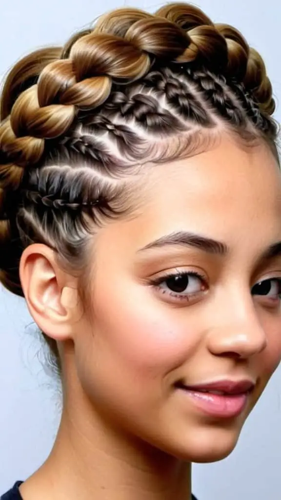 Braided Updo Hairstyles for Long Natural Hair