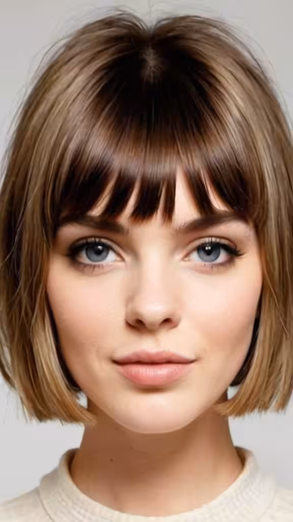 Bubble Bangs for Short Hair Short Hairstyles for Round Faces