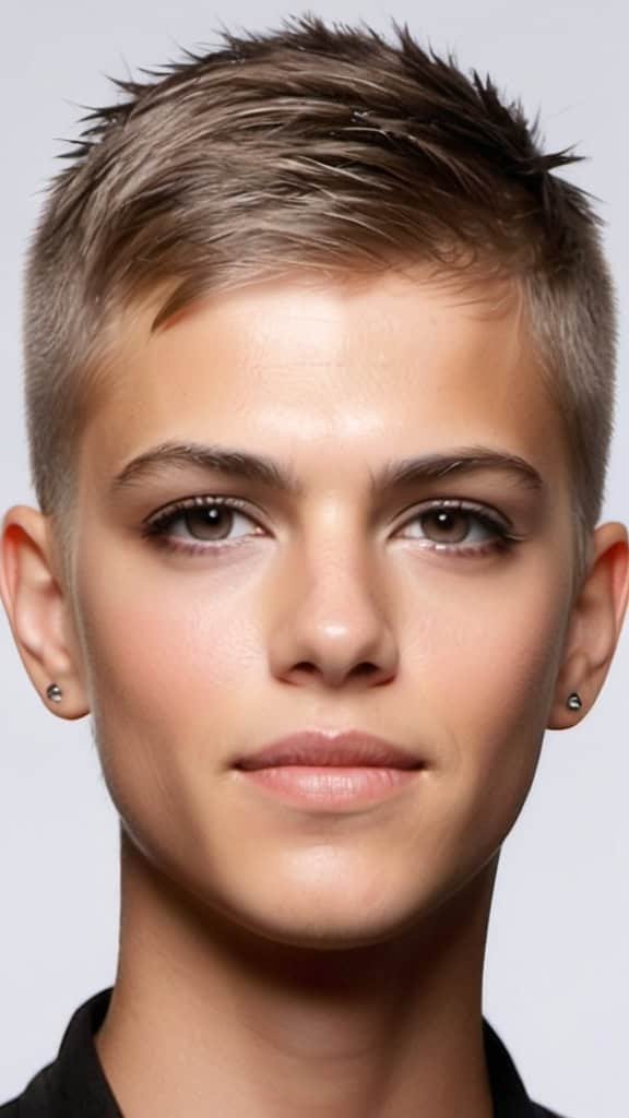 Buzzcut Chin Length Hairstyles