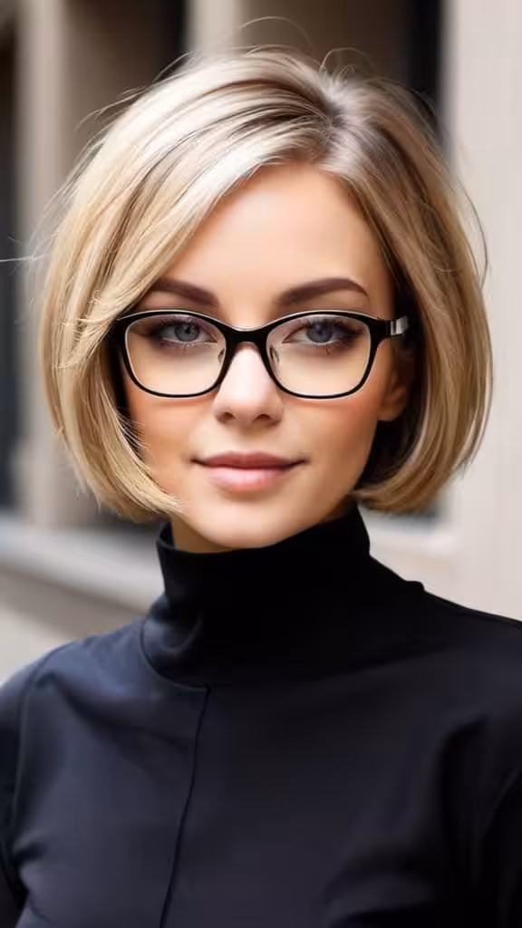 Rounded Short Bob Short Layered Hairstyles