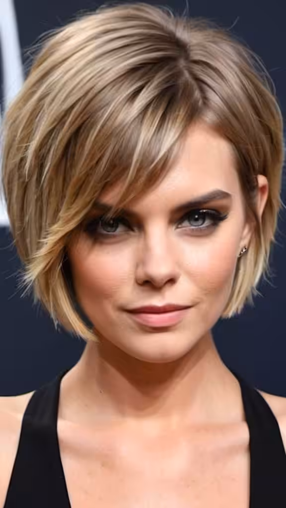 Choppy Bob Short Hairstyles for Fine Hair