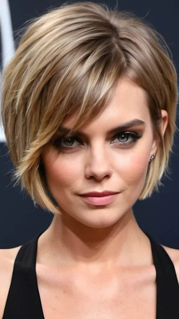 Choppy Bob Short Hairstyles for Fine Hair